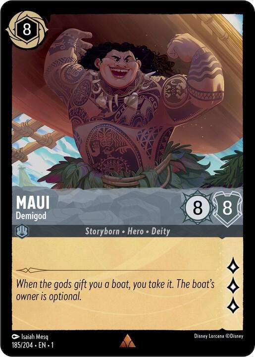 Disney Lorcana Trading Card Game - Maui - Demigod - The First Chapter (1)