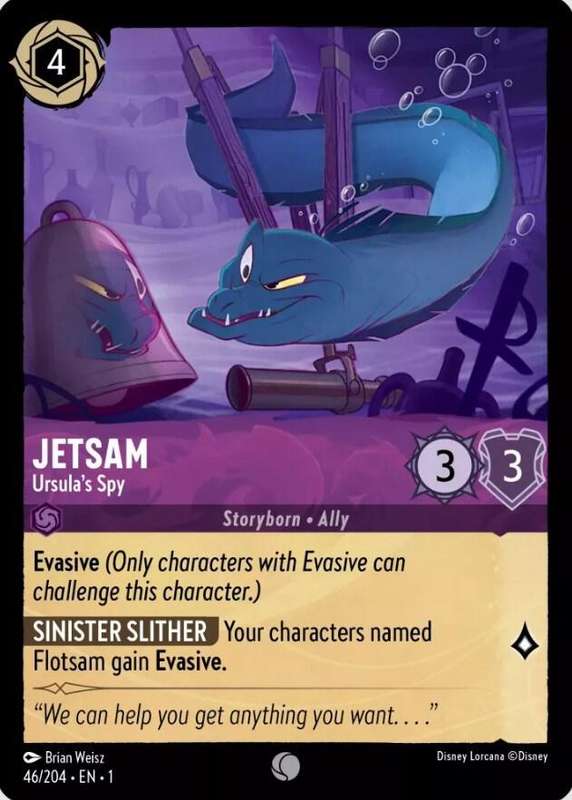 Disney Lorcana Trading Card Game - Jetsam - Ursula's Spy - The First Chapter (1)