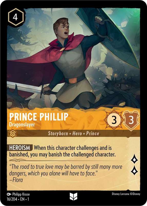 Disney Lorcana Trading Card Game - Prince Phillip - Dragonslayer - The First Chapter (1)