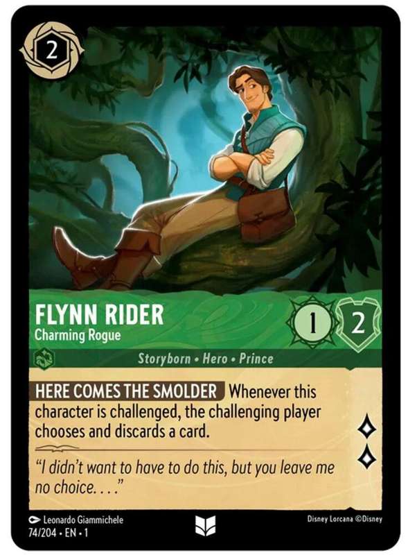 Disney Lorcana Trading Card Game - Flynn Rider - Charming Rogue - The First Chapter (1)