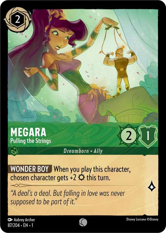 Disney Lorcana Trading Card Game - Megara - Pulling the Strings - The First Chapter (1)