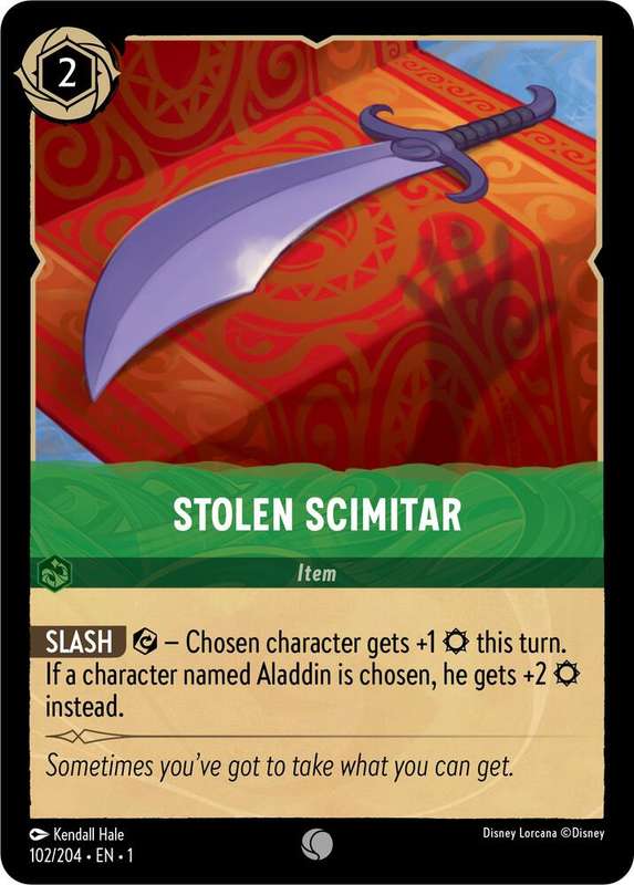 Disney Lorcana Trading Card Game - Stolen Scimitar - The First Chapter (1)