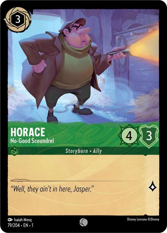 Disney Lorcana Trading Card Game - Horace - No-Good Scoundrel - The First Chapter (1)