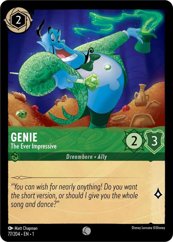 Disney Lorcana Trading Card Game - Genie - The Ever Impressive - The First Chapter (1)