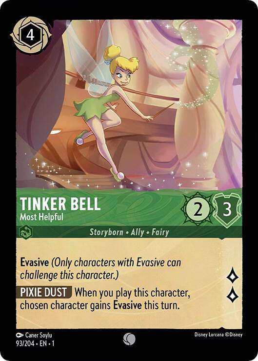 Disney Lorcana Trading Card Game - Tinker Bell - Most Helpful - The First Chapter (1)