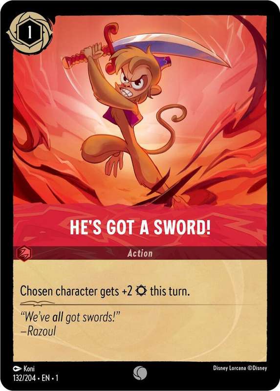 Disney Lorcana Trading Card Game - He's Got A Sword! - The First Chapter (1)