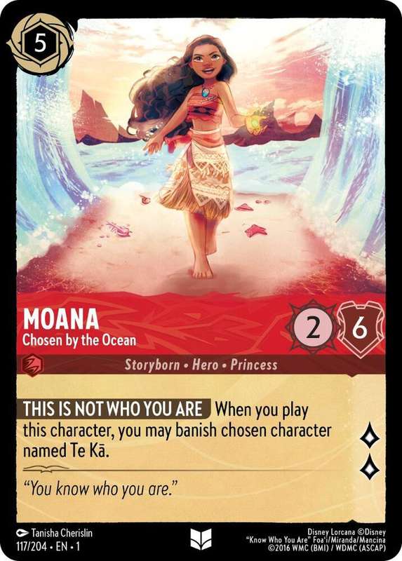 Disney Lorcana Trading Card Game - Moana - Chosen by the Ocean - The First Chapter (1)