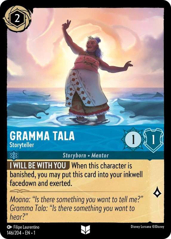Disney Lorcana Trading Card Game - Gramma Tala - Storyteller - The First Chapter (1)