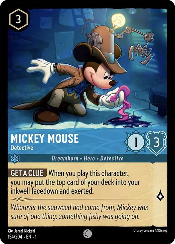 Disney Lorcana Trading Card Game - Mickey Mouse - Detective - The First Chapter (1)