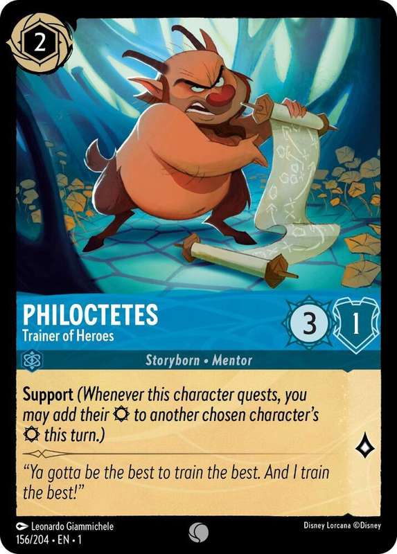 Disney Lorcana Trading Card Game - Philoctetes - Trainer of Heroes - The First Chapter (1)