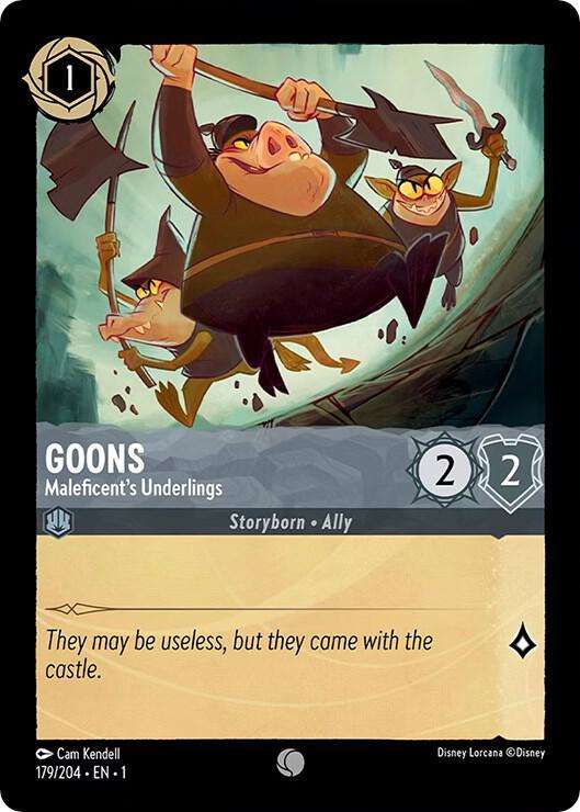 Disney Lorcana Trading Card Game - Goons - Maleficent's Underlings - The First Chapter (1)