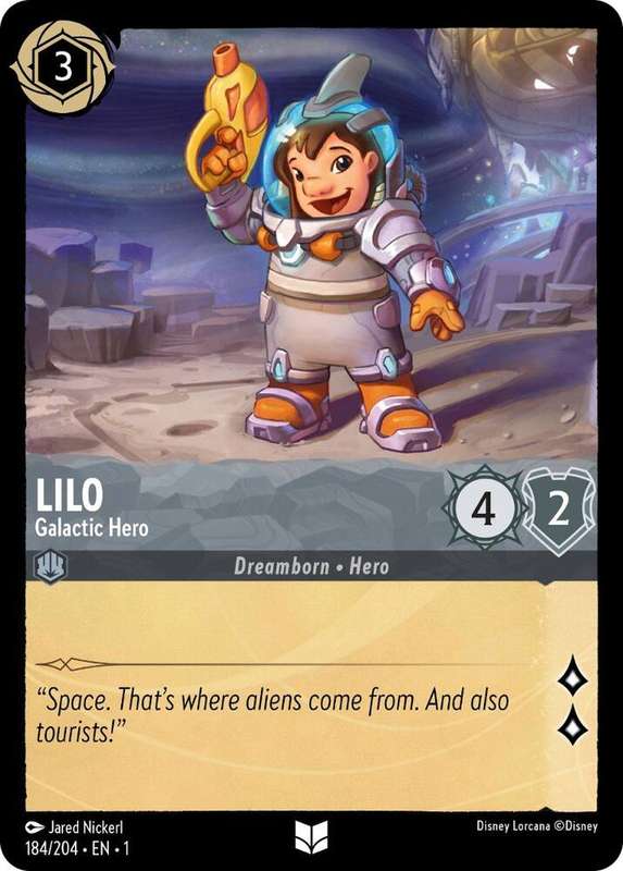 Disney Lorcana Trading Card Game - Lilo - Galactic Hero - The First Chapter (1)