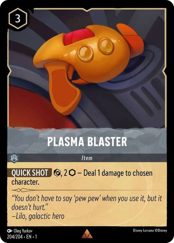 Disney Lorcana Trading Card Game - Rare - Plasma Blaster - The First Chapter (1)