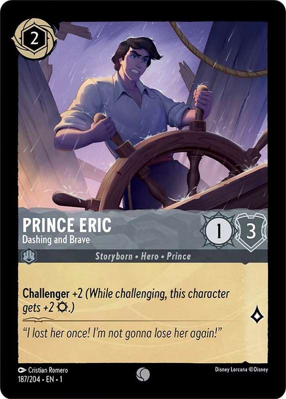 Disney Lorcana Trading Card Game - Prince Eric - Dashing and Brave - The First Chapter (1)