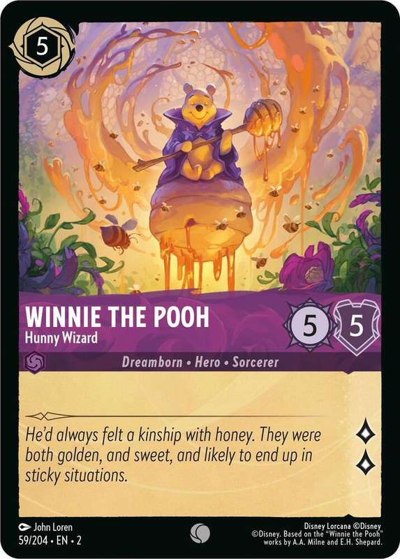 Disney Lorcana Trading Card Game - Winnie the Pooh - Hunny Wizard - Rise of the Floodborn (2)