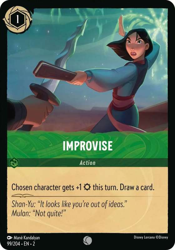 Disney Lorcana Trading Card Game - Improvise - Rise of the Floodborn (2)