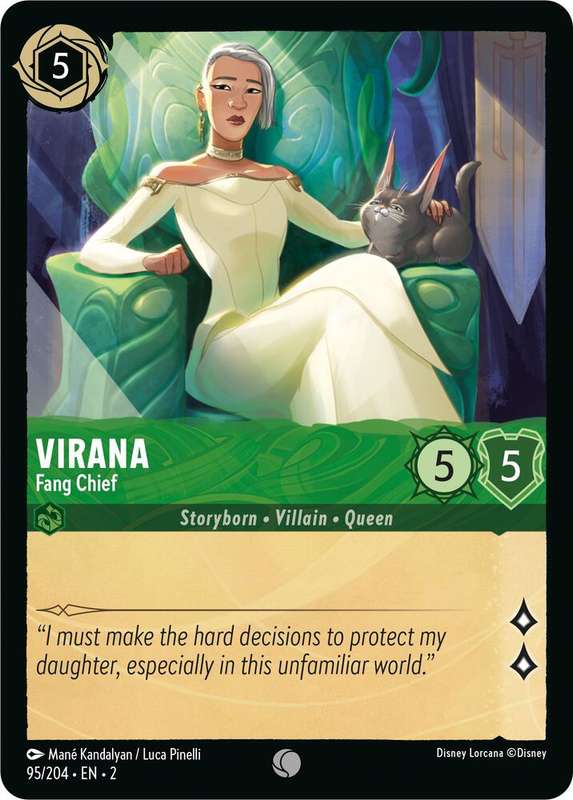 Disney Lorcana Trading Card Game - Virana - Fang Chief - Rise of the Floodborn (2)
