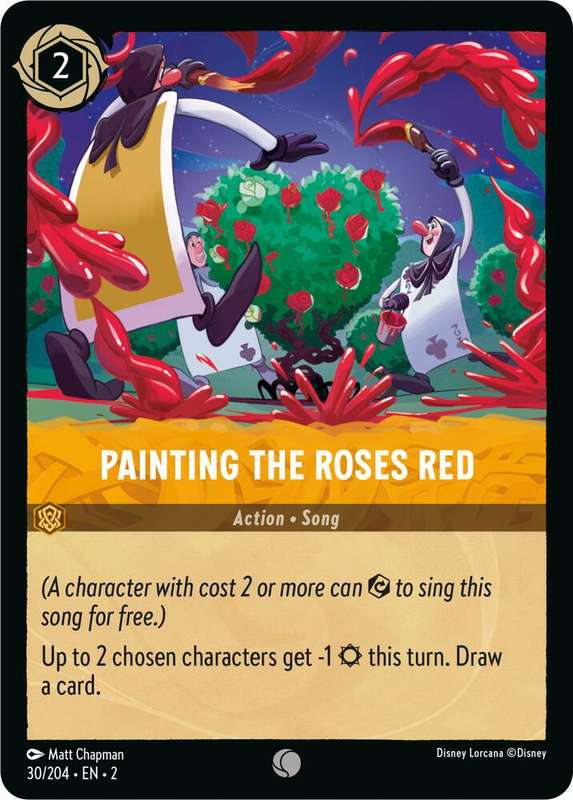 Disney Lorcana Trading Card Game - Painting the Roses Red - Rise of the Floodborn (2)