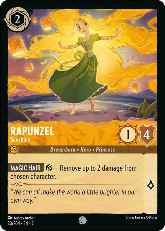 Disney Lorcana Trading Card Game - Rapunzel - Sunshine - Rise of the Floodborn (2)