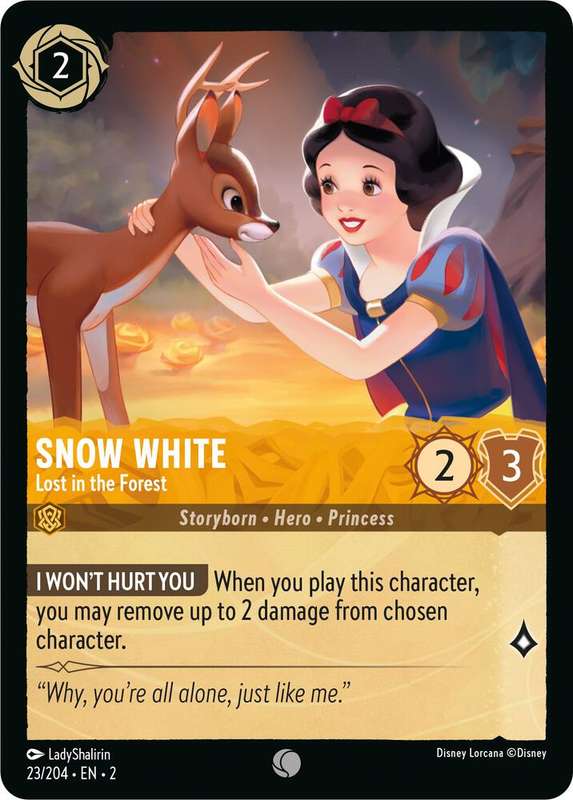Disney Lorcana Trading Card Game - Snow White - Lost in the Forest - Rise of the Floodborn (2)