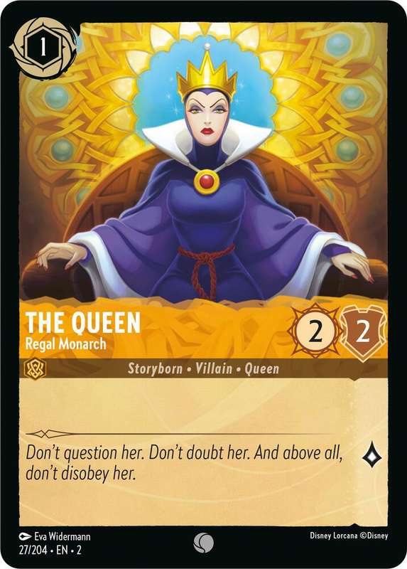 Disney Lorcana Trading Card Game - The Queen - Regal Monarch - Rise of the Floodborn (2)