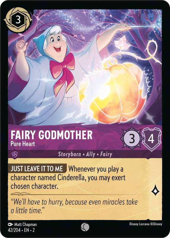 Disney Lorcana Trading Card Game - Fairy Godmother - Pure Heart - Rise of the Floodborn (2)