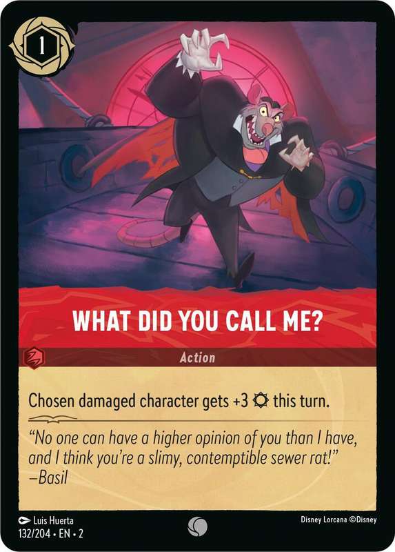 Disney Lorcana Trading Card Game - What Did You Call Me? - Rise of the Floodborn (2)