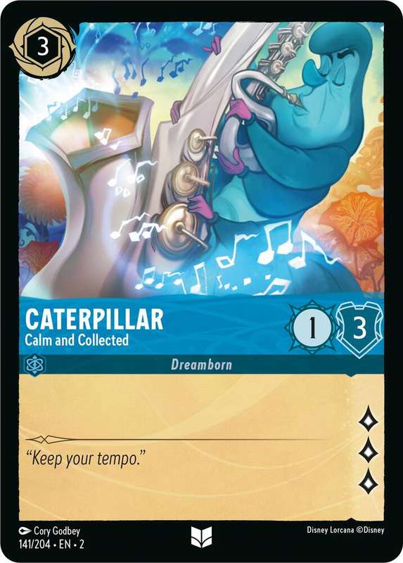 Disney Lorcana Trading Card Game - Caterpillar - Calm and Collected - Rise of the Floodborn (2)