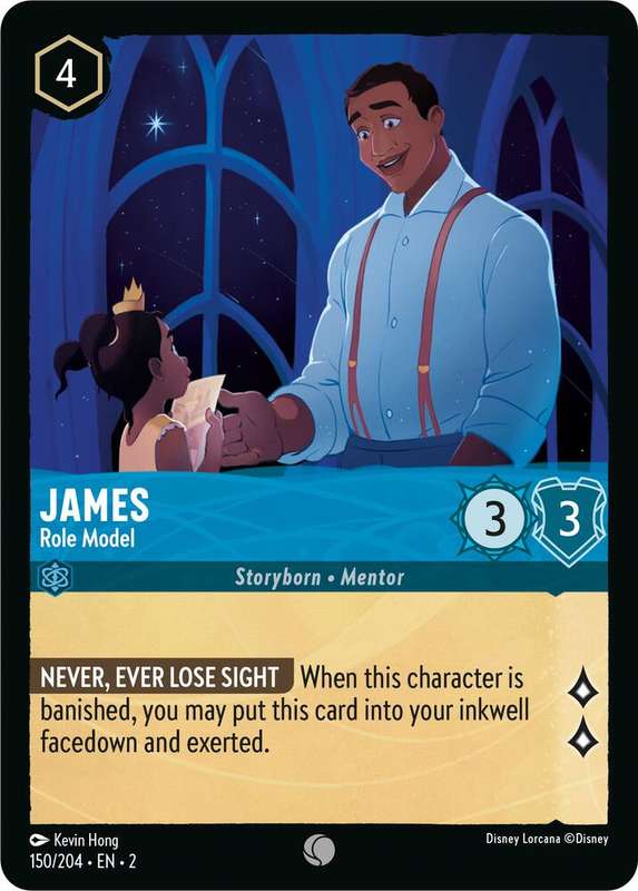 Disney Lorcana Trading Card Game - James - Role Model - Rise of the Floodborn (2)
