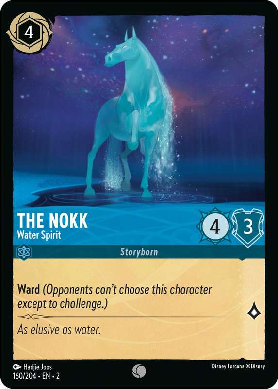 Disney Lorcana Trading Card Game - The Nokk - Water Spirit - Rise of the Floodborn (2)
