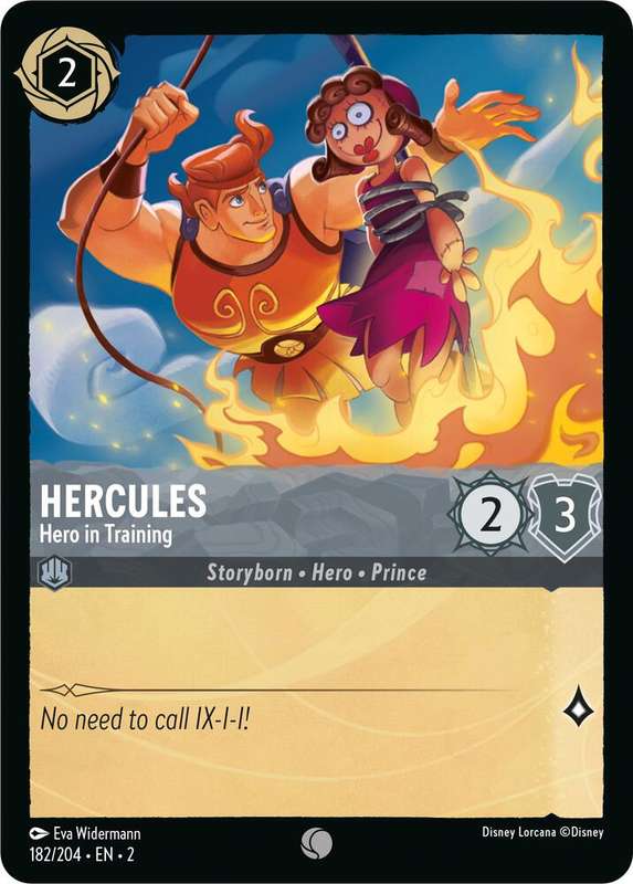 Disney Lorcana Trading Card Game - Hercules - Hero in Training - Rise of the Floodborn (2)