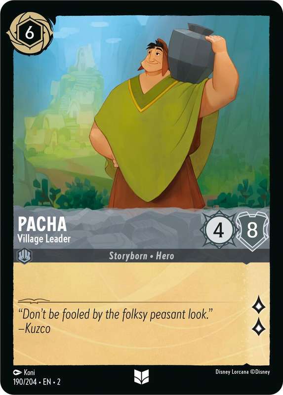 Disney Lorcana Trading Card Game - Pacha - Village Leader - Rise of the Floodborn (2)
