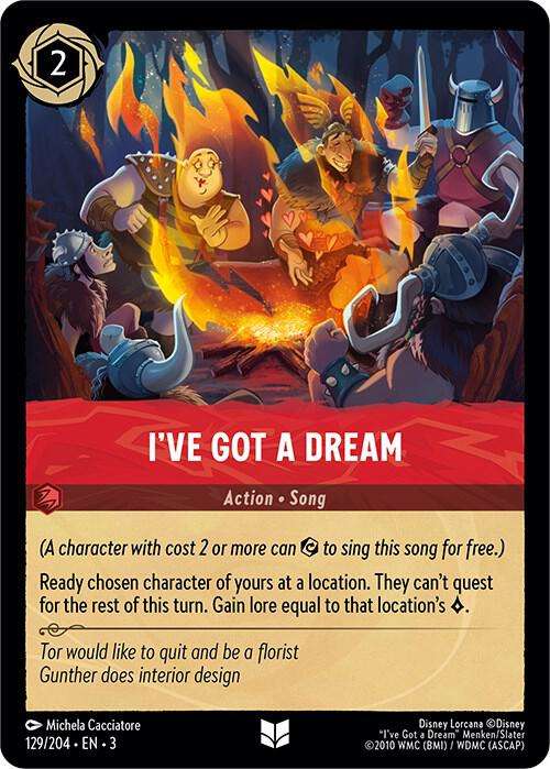 Disney Lorcana Trading Card Game - I've Got a Dream - Into the Inklands (3)