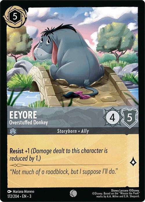 Disney Lorcana Trading Card Game - Eeyore - Overstuffed Donkey - Into the Inklands (3)
