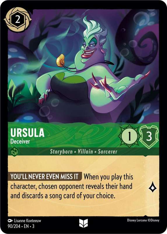 Disney Lorcana Trading Card Game - Ursula - Deceiver - Into the Inklands (3)