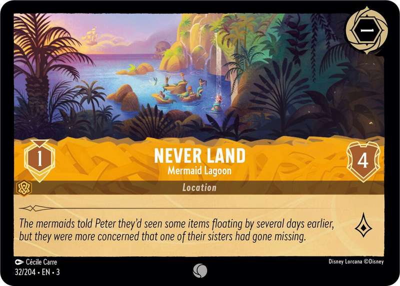 Disney Lorcana Trading Card Game - Never Land - Mermaid Lagoon - Into the Inklands (3)