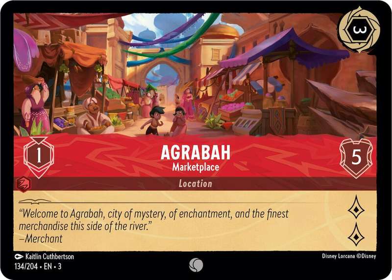 Disney Lorcana Trading Card Game - Agrabah - Marketplace - Into the Inklands (3)