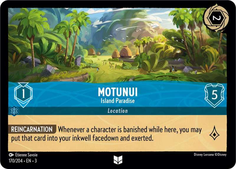 Disney Lorcana Trading Card Game - Motunui - Island Paradise - Into the Inklands (3)