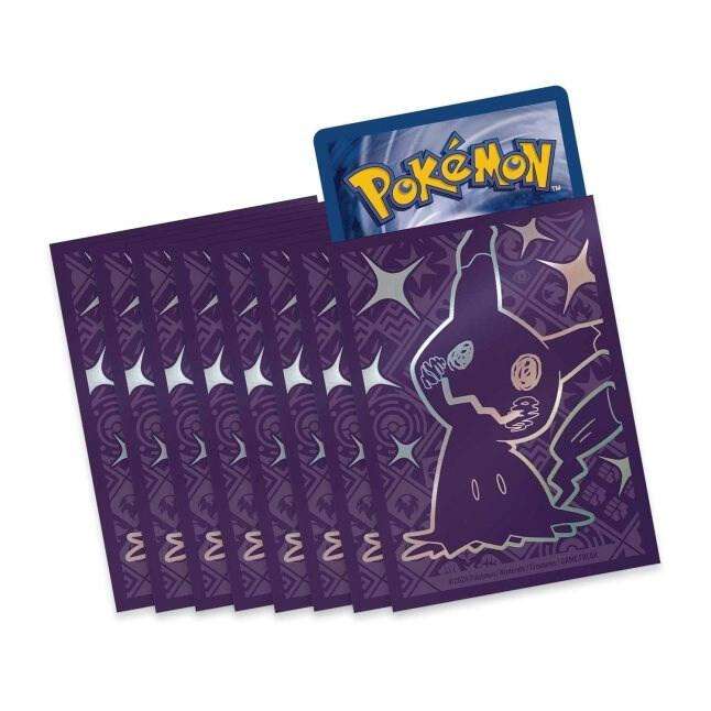 Pokemon Trading Card Game - Paldean Fates Trainer Box Card Sleeves - Mimikyu (65 Pack)