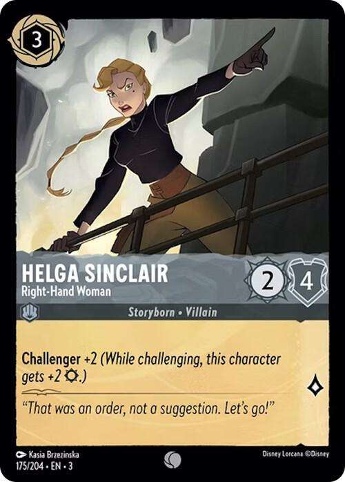 Disney Lorcana Trading Card Game - Helga Sinclair - Right-Hand Woman - Into the Inklands (3)