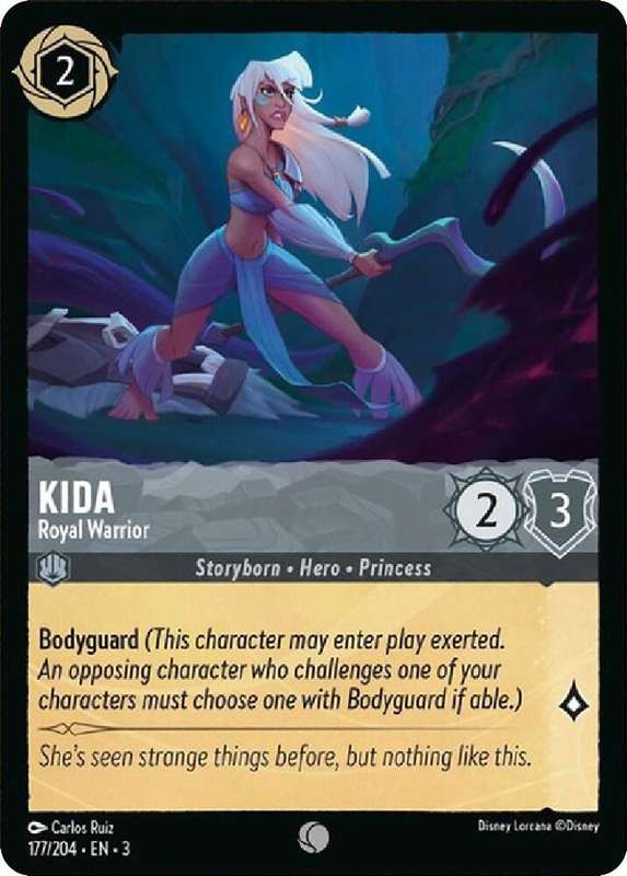 Disney Lorcana Trading Card Game - Kida - Royal Warrior - Into the Inklands (3)