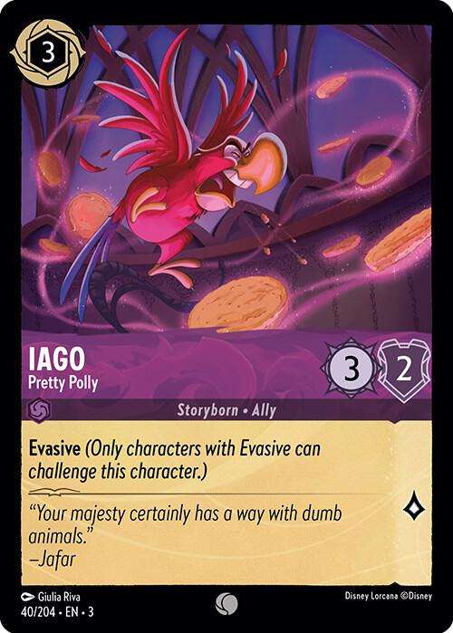Disney Lorcana Trading Card Game - Iago - Pretty Polly - Into the Inklands (3)