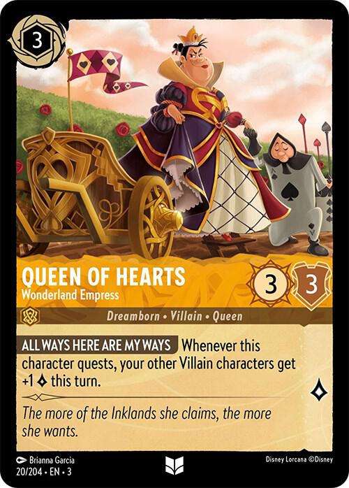 Disney Lorcana Trading Card Game - Queen of Hearts - Wonderland Empress - Into the Inklands (3)