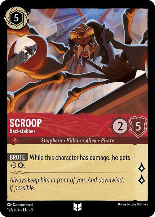 Disney Lorcana Trading Card Game - Scroop - Backstabber - Into the Inklands (3)