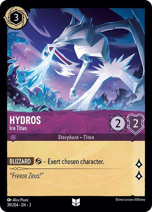 Disney Lorcana Trading Card Game - Hydros - Ice Titan - Into the Inklands (3)