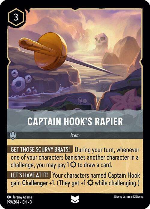 Disney Lorcana Trading Card Game - Captain Hook's Rapier - Into the Inklands (3)
