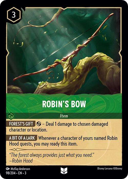 Disney Lorcana Trading Card Game - Robin's Bow - Into the Inklands (3)