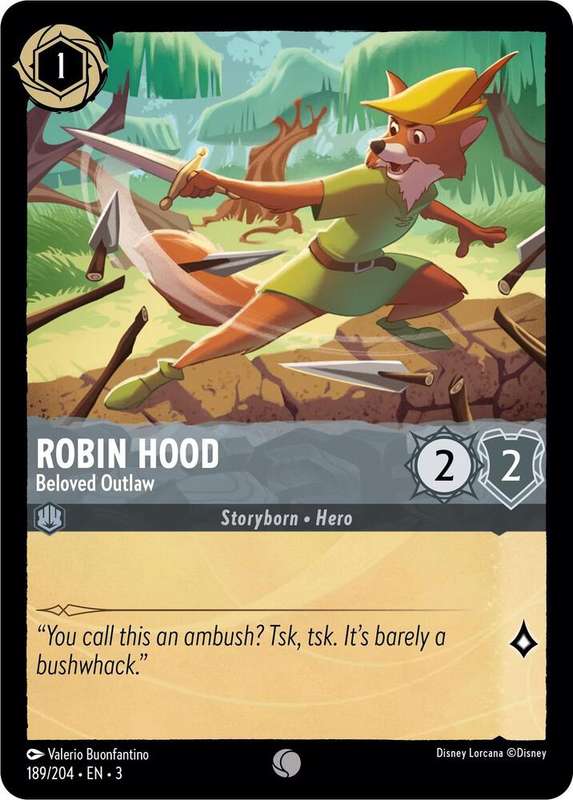 Disney Lorcana Trading Card Game - Robin Hood - Beloved Outlaw - Into the Inklands (3)