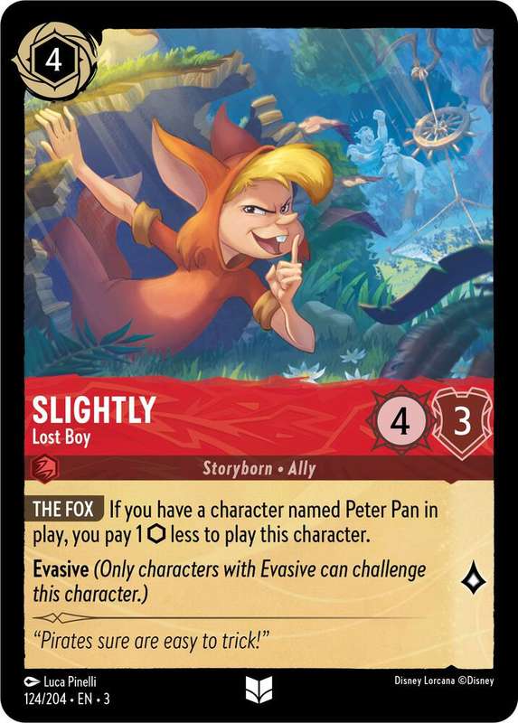 Disney Lorcana Trading Card Game - Slightly - Lost Boy - Into the Inklands (3)