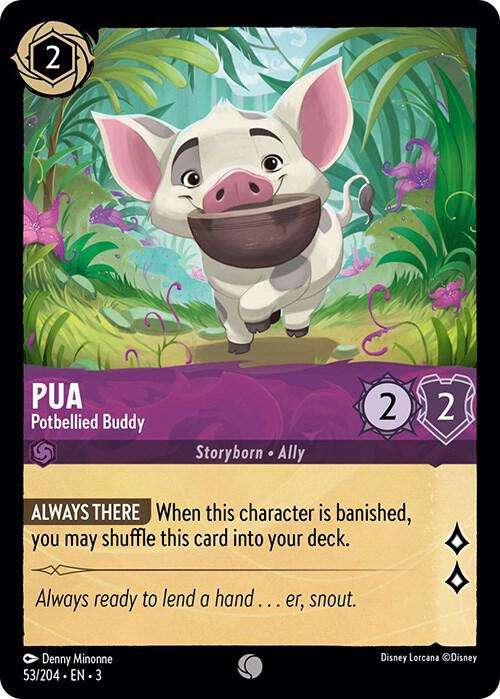 Disney Lorcana Trading Card Game - Pua - Potbellied Buddy - Into the Inklands (3)